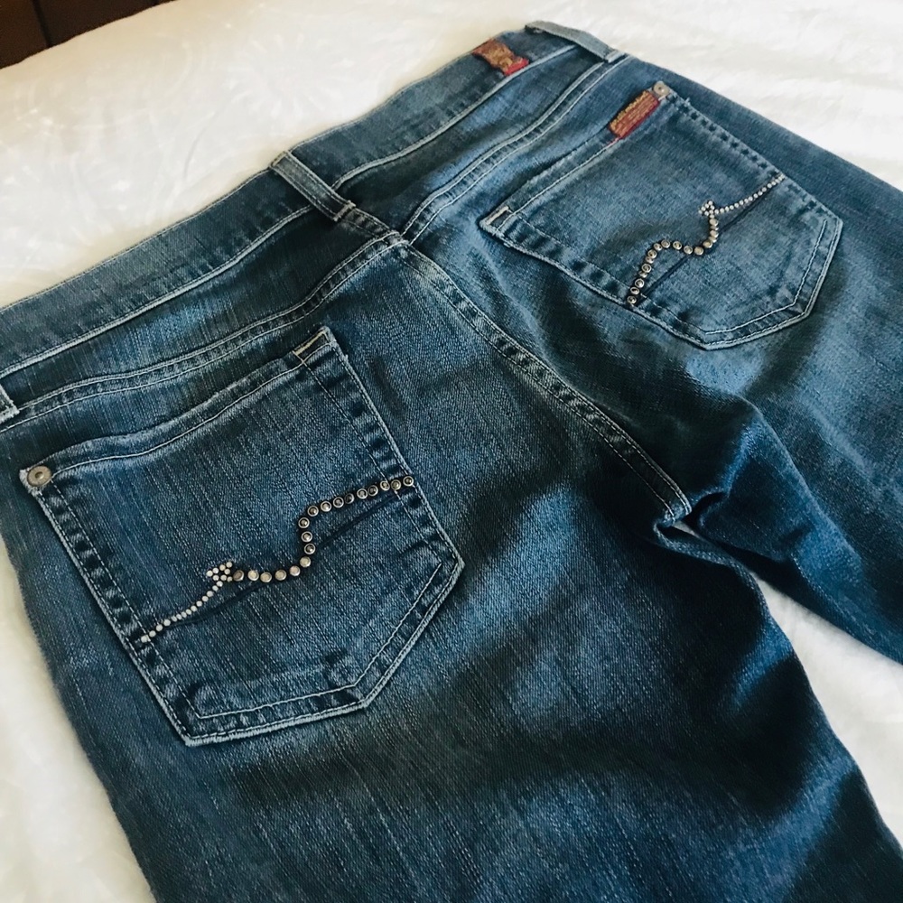 7 for All Mankind medium wash jeans - size 27